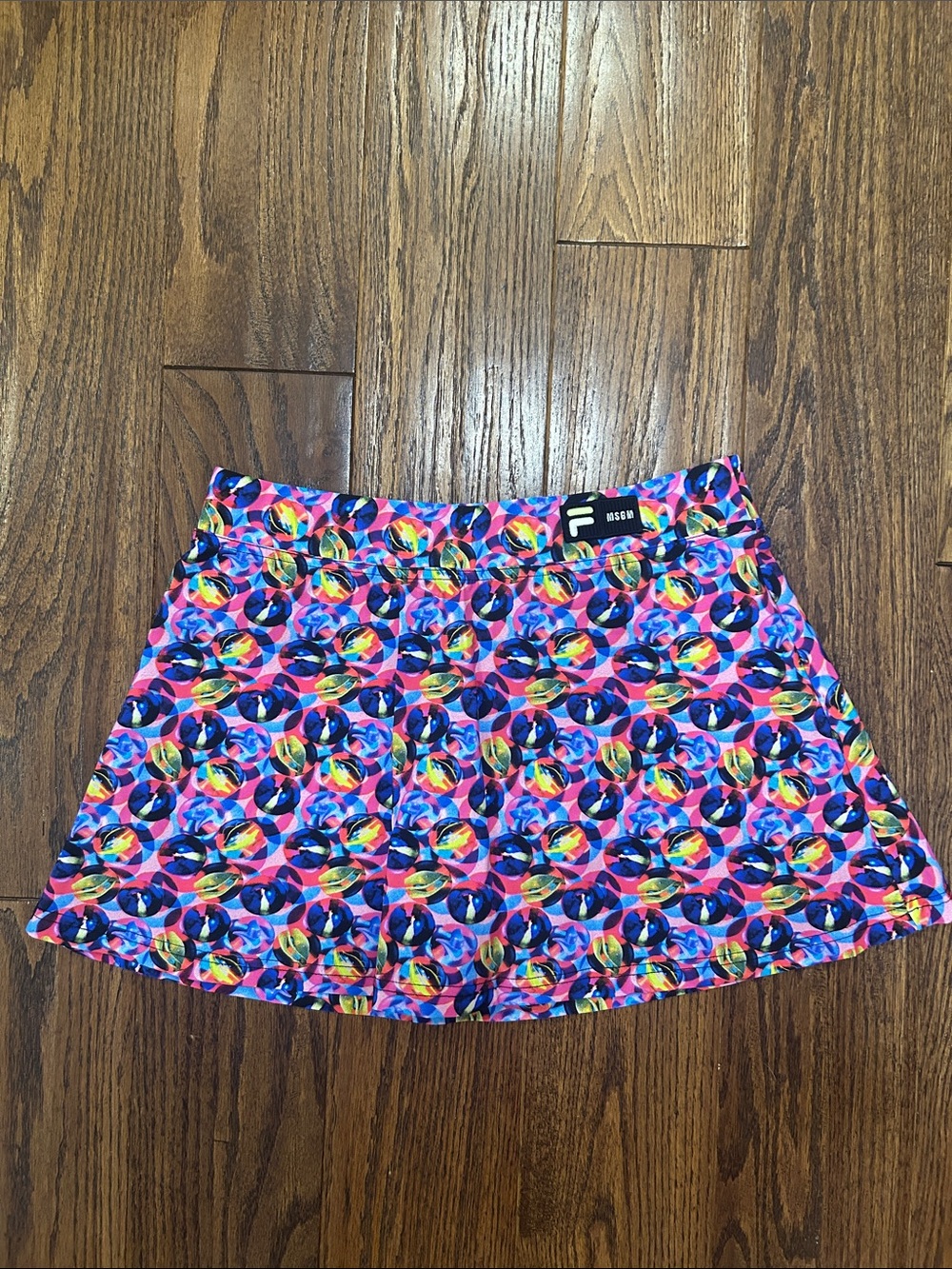 FILA Bright Multicolor Circle-Print Tennis Skort - Picture 1 of 6